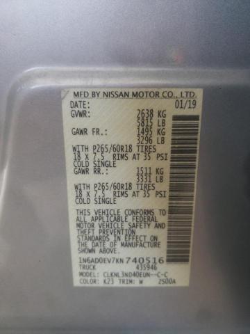 NISSAN FRONTIER , 2019