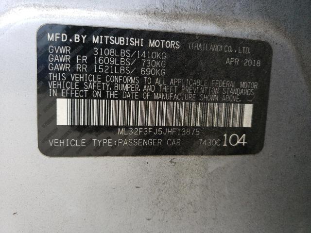 MITSUBISHI MIRAGE , 2018