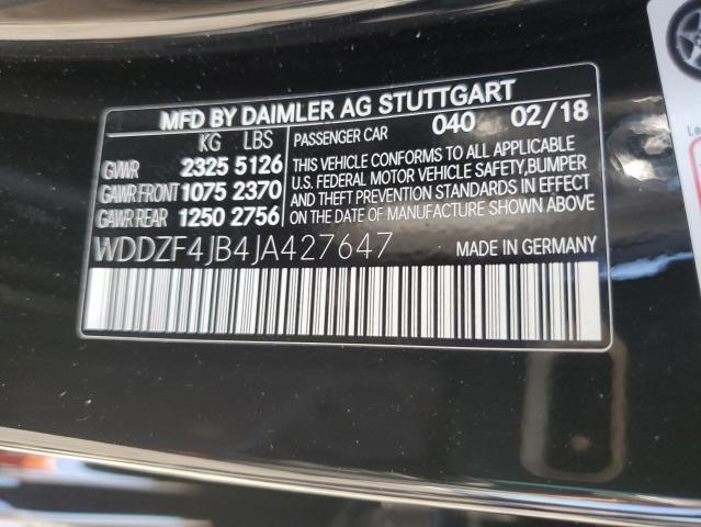  MERCEDES-BENZ E-CLASS , 2018