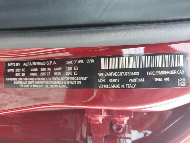 ALFA ROMEO GIULIA  , 2018